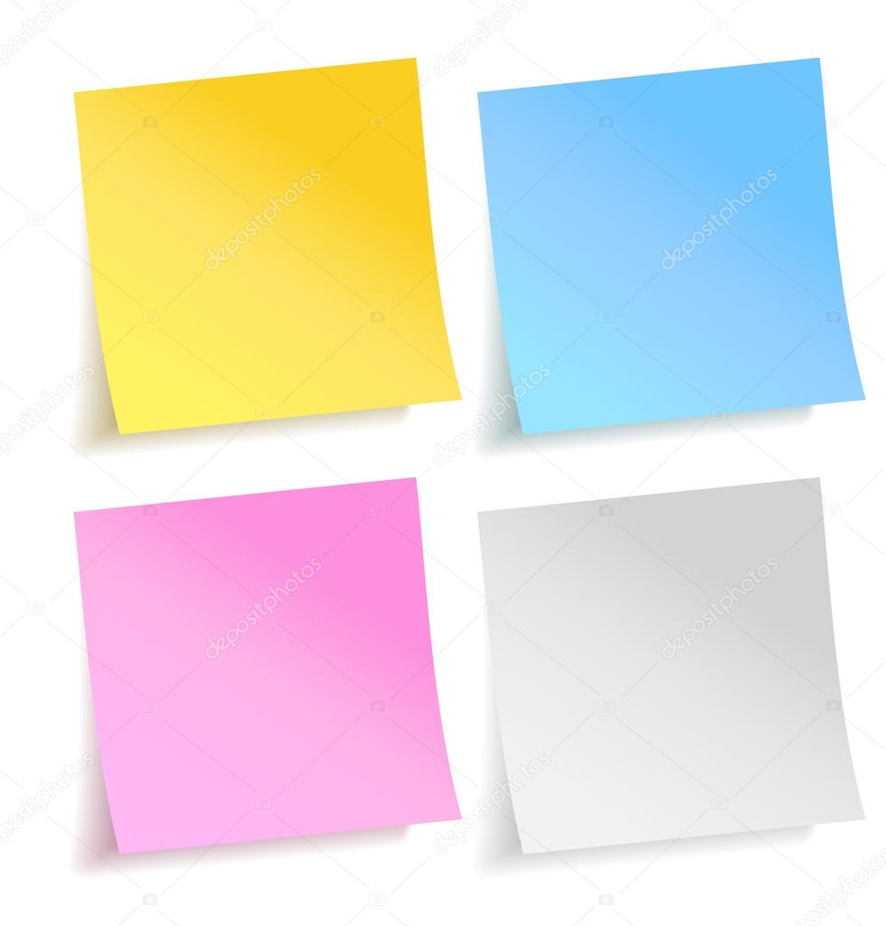 colorful papers notes