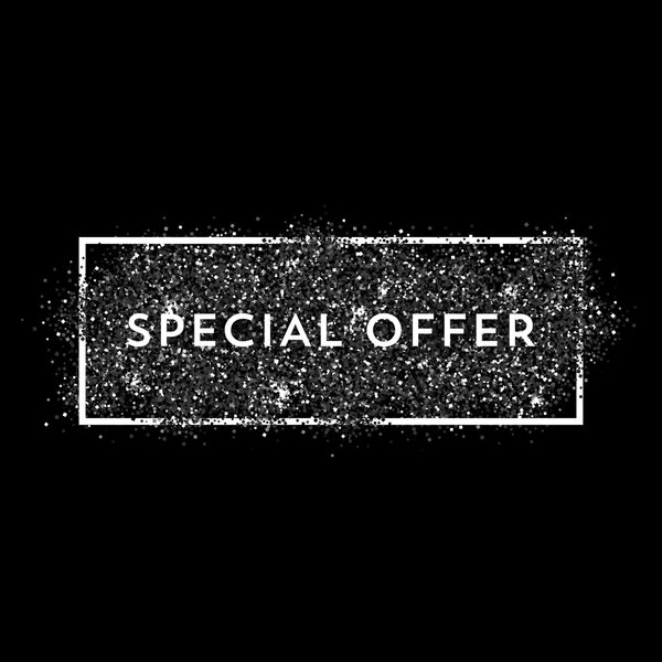 black dust with white frame