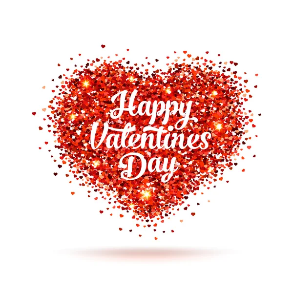 Happy Valentines Day label — Stockvector