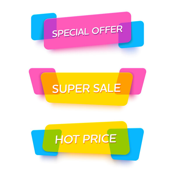 Vivid plastic cards.