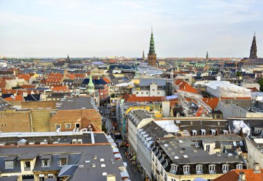 Danimarka Copenhagen manzarası görünümü