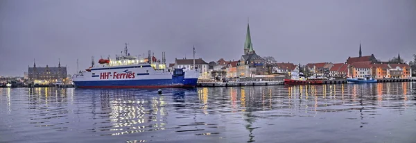 Місто Данії Хельсінгер Ніч — стокове фото