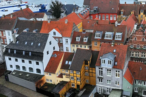 Helsingor city dänische Häuser — Stockfoto