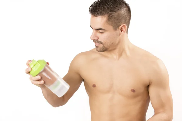 Protein shake spor fitness sağlıklı yaşam tarzı — Stok fotoğraf