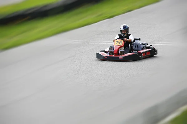 Draußen Go-Kartrennen — Stockfoto