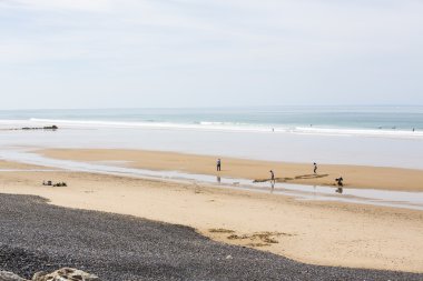 Plaj kum güneş insanlar