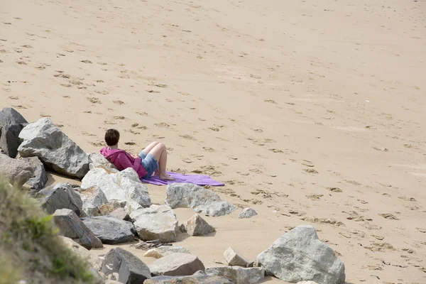 Beach sand sun people — Stock Photo, Image