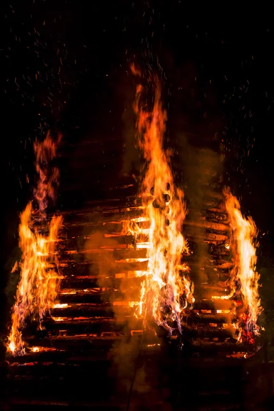 Llama de fuego chispa — Foto de Stock