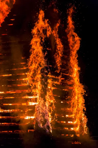 Ogień płomień świec — Zdjęcie stockowe