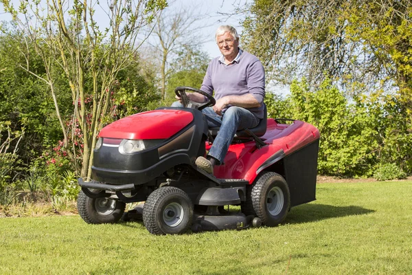 Üst düzey bahçıvan kesilmiş çimen