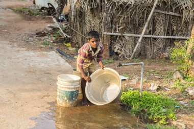 Belgesel yayın görüntü, yoksulluk sokak Hindistan
