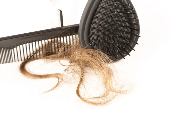 Hair Loss on white background — Stock Photo, Image