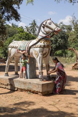 Belgesel görüntü. Yazı işleri. Tapınak Festivali Hindistan