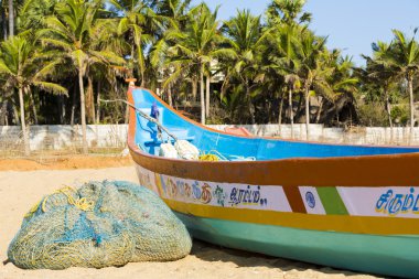 Belgesel görüntüleri: balıkçılar Pondichery, Hindistan