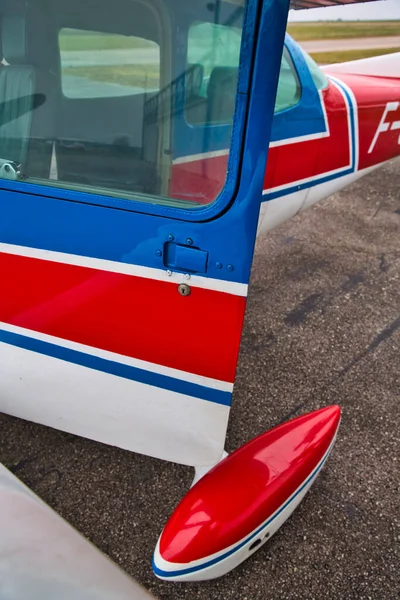 Caen Frankreich Juni Circa 2016 Teil Eines Kleinflugzeugs Auf Dem — Stockfoto