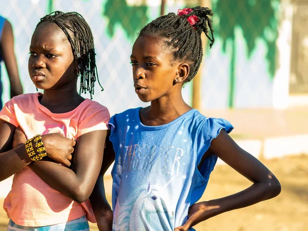 Mbour Senegal Janeiro Circa 2021 Retrato Jovens Senegaleses Não Identificados — Fotografia de Stock