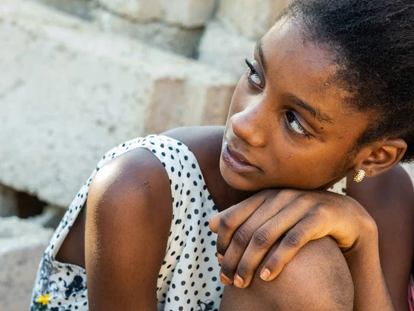 Mbour Senegal Janeiro Circa 2021 Retrato Jovens Senegaleses Não Identificados — Fotografia de Stock