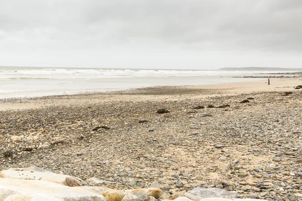 Spiaggia tranquilla in Normandia — Foto Stock