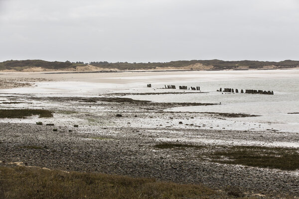 Quiet  beach in Normandy