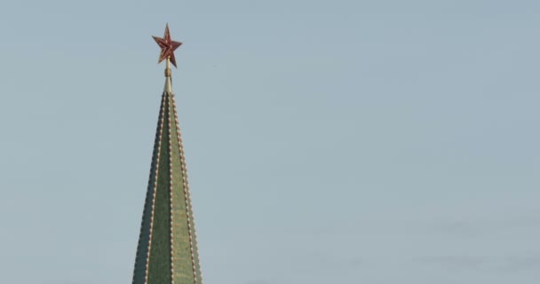 Der Stern des Moskauer Kreml — Stockvideo