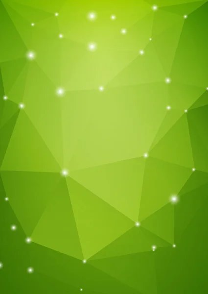 Абстрактный зеленый треугольник на фоне в стиле эко — стоковый вектор