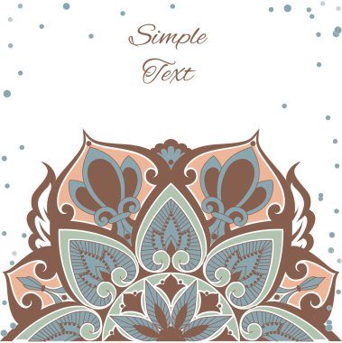 Polka dot ile çok renkli mandala