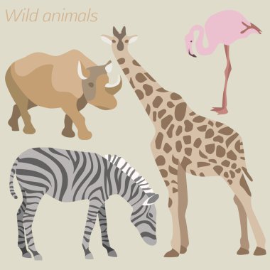 Resimde San Francisco düz tasarım tarzında