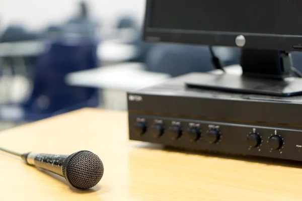 Microphone at lecture room