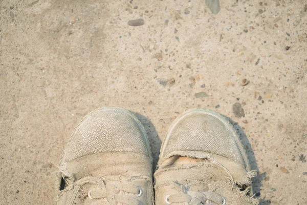 Old Thai sepatu mahasiswa — Stok Foto