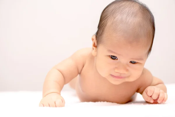 Chorando asiático bebê — Fotografia de Stock
