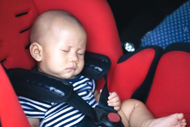 Bebek Carseat içinde uyku
