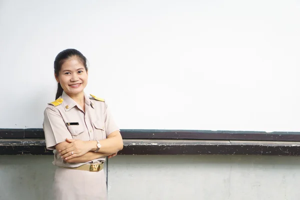 Tailandês professor uniforme — Fotografia de Stock