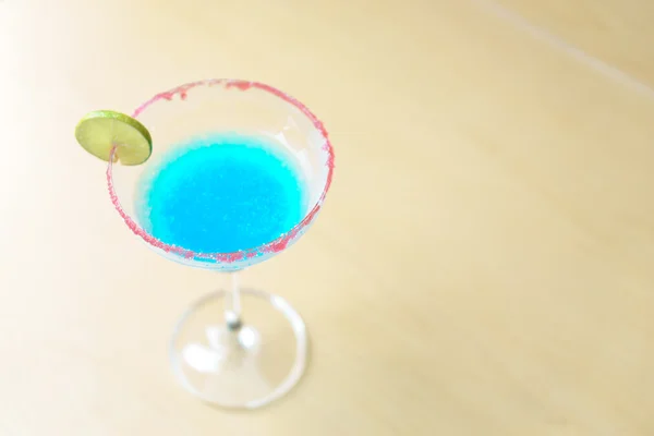 Blue margarita tequila cocktail — Stock Photo, Image