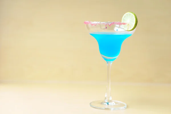 Blue margarita tequila cocktail — Stockfoto