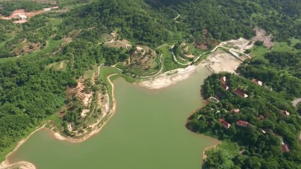 Fotografie aeriană a rezervorului mare — Videoclip de stoc