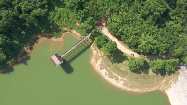 Vue aérienne du grand réservoir — Video