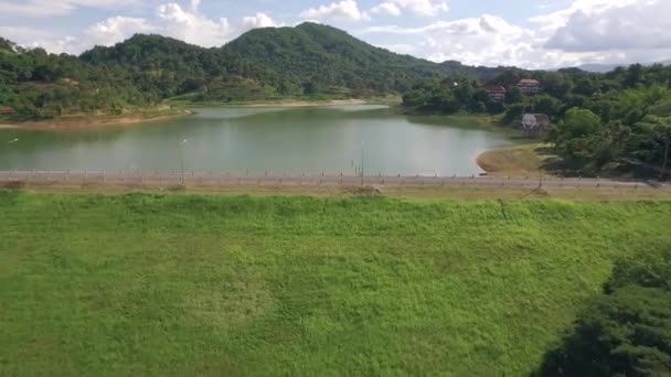 Vue aérienne du grand réservoir — Video