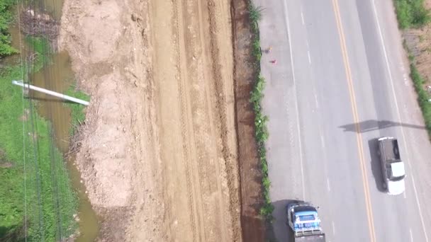 Дороги під будівництво — стокове відео