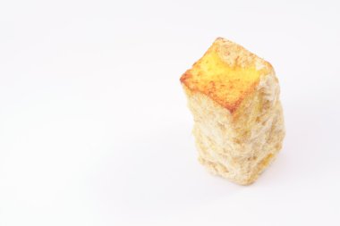 Rendelenmiş domuz eti ve tereyağı ile uzun somun