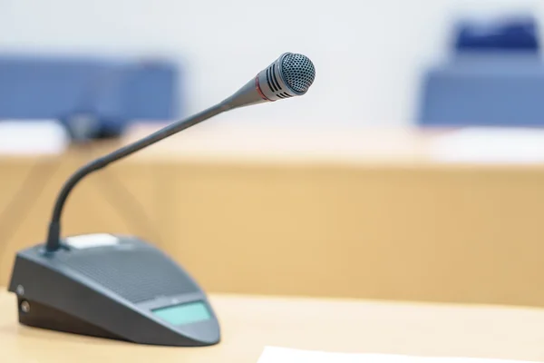 A conference microphone — Stock Photo, Image