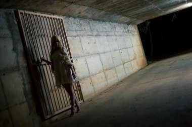 Asyalı bir halloween kız portresi