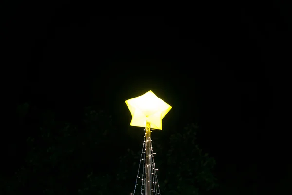 Christmas light at night — Stock Photo, Image