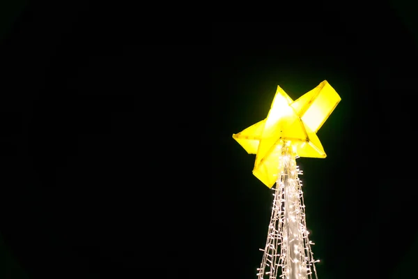 Luz de Natal à noite — Fotografia de Stock