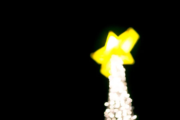 Vánoční světla v noci — Stock fotografie