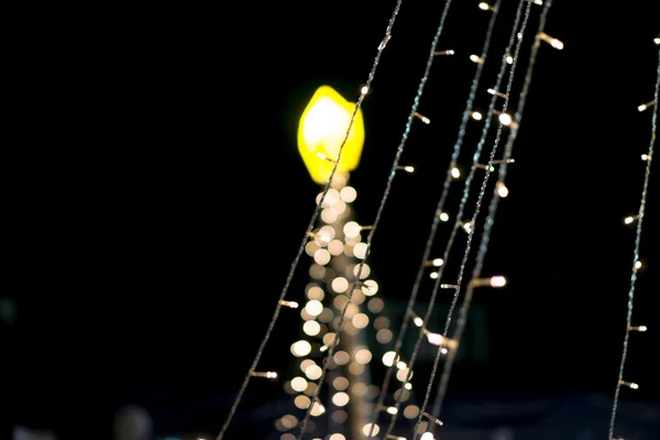 Luz de Natal à noite — Fotografia de Stock