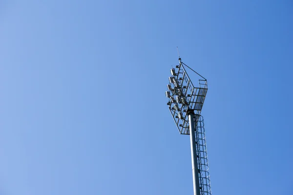 Straatlamp in de lucht — Stockfoto