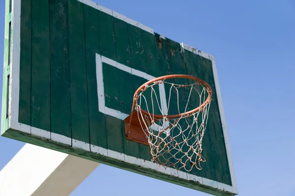 Wooden basketball hoop — Stock Photo, Image