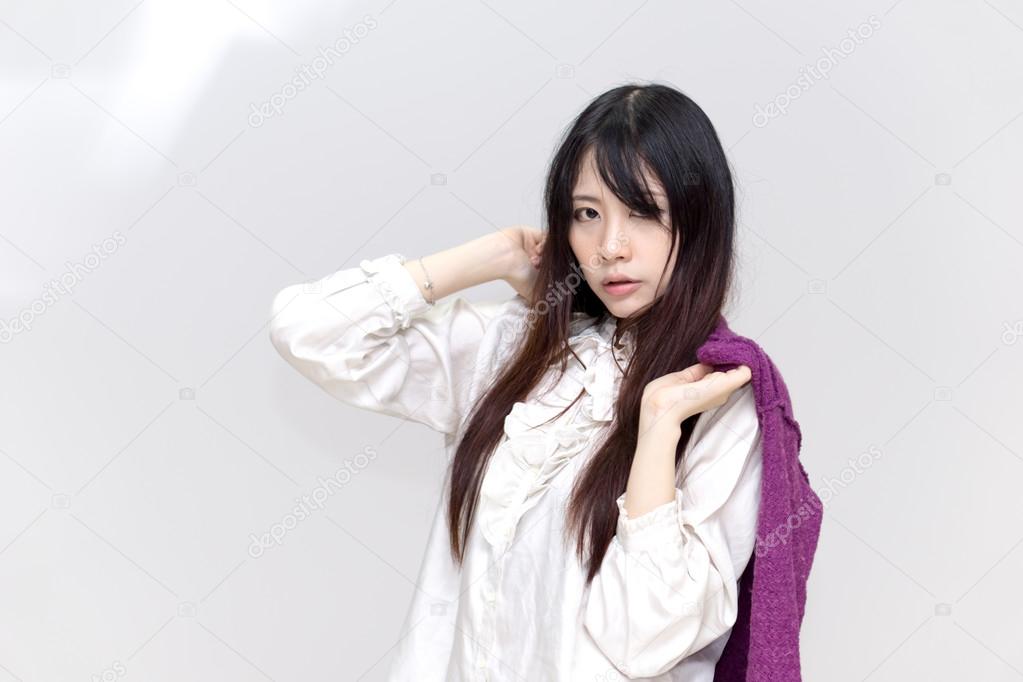 Asian girl in casual wear