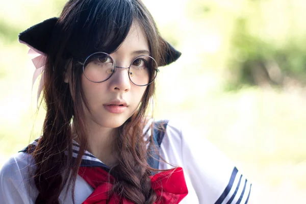 Asian school girl — Stock Photo, Image