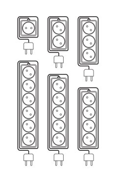 Koleksiyon elektrik uzatma kablosu modern bir lineer tarzda
